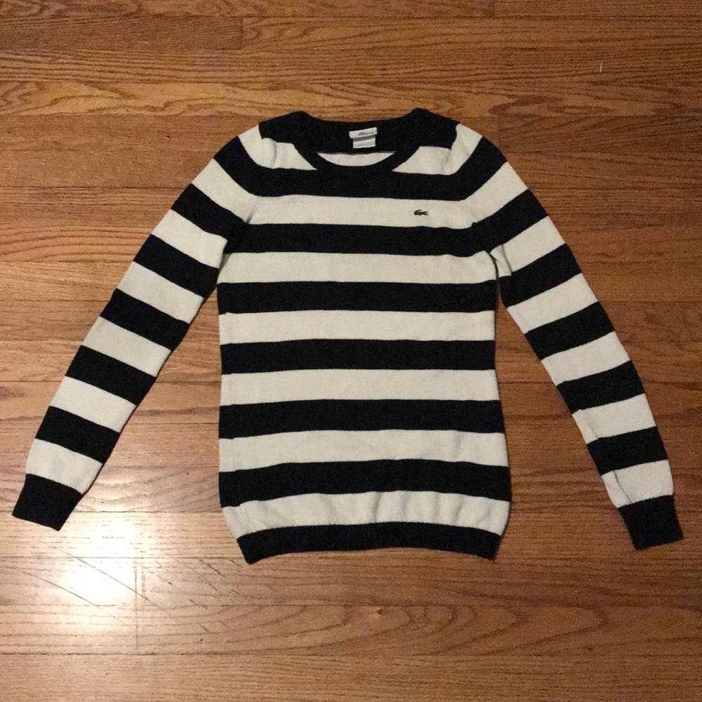 Lacoste Women’s Long Sleeve Knit Sweater, Size 34